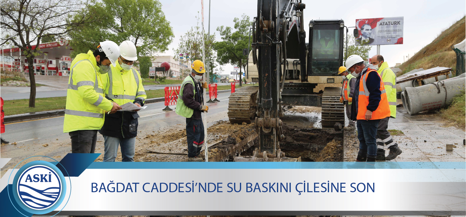 BAĞDAT CADDESİ’NDE SU BASKINI ÇİLESİNE SON