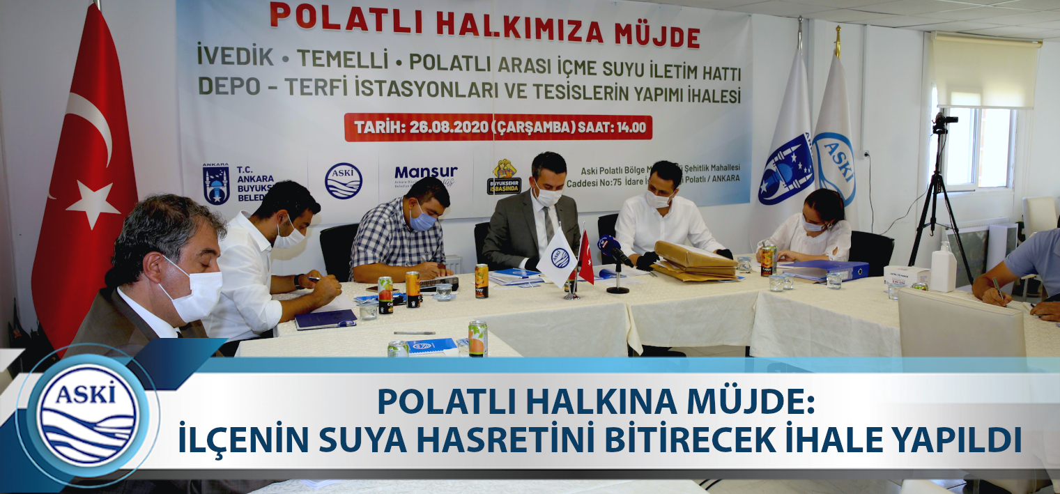 POLATLI HALKINA MÜJDE: İLÇENİN SUYA HASRETİNİ BİTİRECEK İHALE YAPILDI