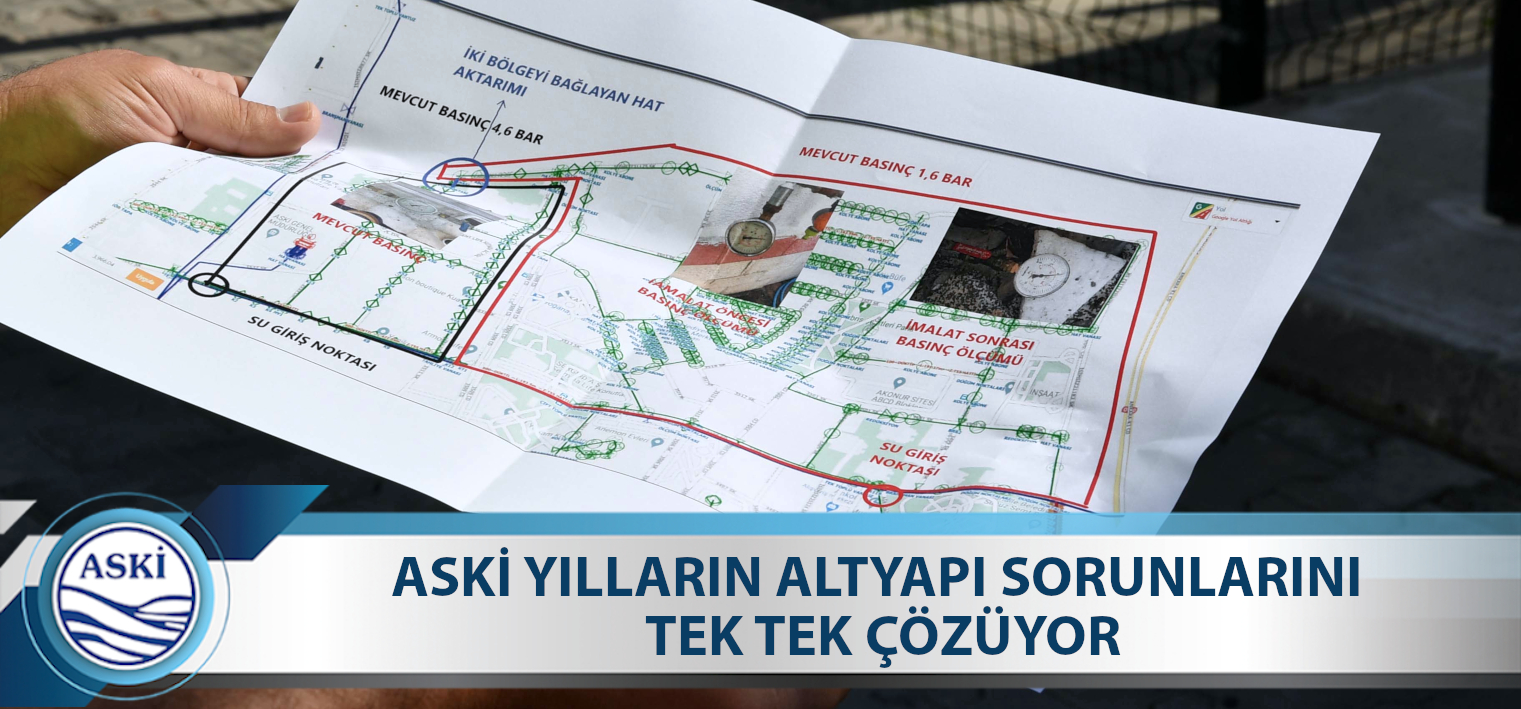 ASKİ YILLARIN ALTYAPI SORUNLARINI TEK TEK ÇÖZÜYOR