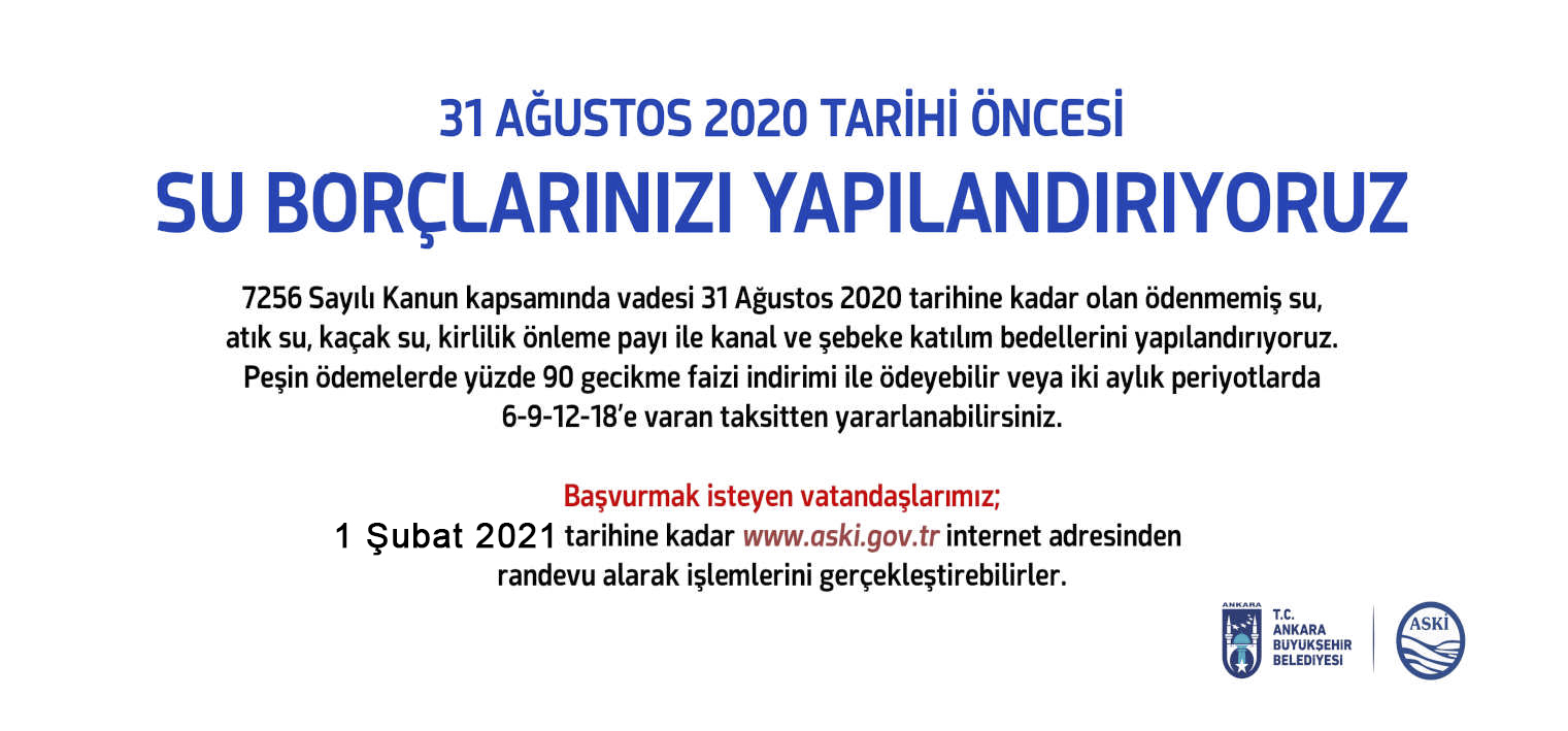 ASKİ, VATANDAŞIN BORCUNU YAPILANDIRIYOR