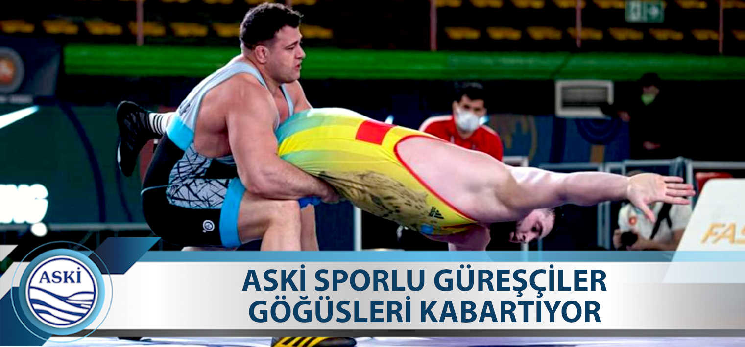 ASKİ SPORLU GÜREŞÇİLER GÖĞÜSLERİ KABARTIYOR