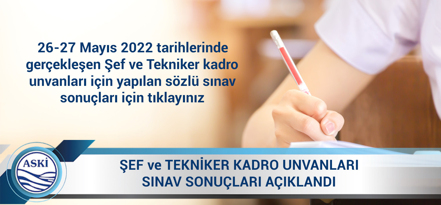 Görevde Yükselme/Unvan Değişikliği Sözlü Sınavı Sonuçları