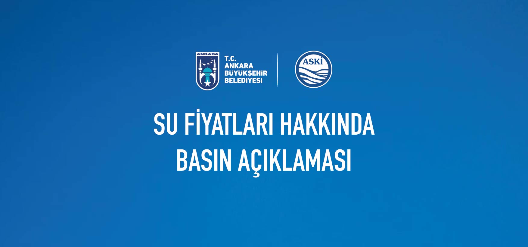 SU FİYATLARI HAKKINDA BASIN AÇIKLAMASI 