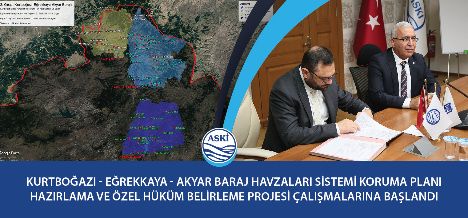 Kurtboğazı-Eğrekkaya-Akyar Baraj Havzaları Sistemi Koruma Planı Hazırlama ve Özel Hüküm Belirleme Projesi Çalışmalarına Başlandı