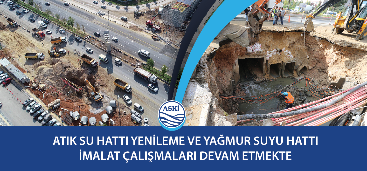 Atık Su Hattı Yenileme Ve Yağmur Suyu Hattı İmalat Çalışmaları Devam Etmekte